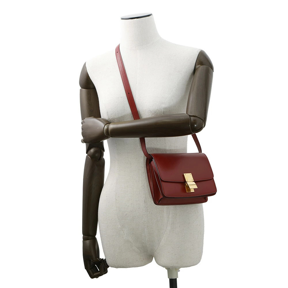 Celine Box Calfskin Box Flap Bag Red - Picture 4 of 12